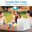 EAFC Portable Mini Car Fridge 6L Mirror Cosmetic Ice Box Heat Preservation Cooling Two-In-One Small Size Energy-conservation Personal Care Appliance image 8