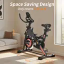 Home Fitness Vélo d’appartement | Assemblage en 30 min | Gain de place | Tableau de bord multifonction avec suivi de la fréquence cardiaque image 7