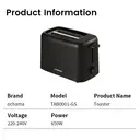 ochama Bread Machine Toaster - Breakfast Machine for Toast, Sandwiches, Bagels, Dual-Sided Multi-Function Light Food Appliance - 6-Level Baking 650W 3D Quick Bake image 7