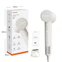 Uniorange H8 Plasma High Speed Hair Dryer (Pure White), 4 Modes, 1600W Power & 1 Billion Plasma Ions, 110K RPM High-Speed Motor, Dries 5X Faster image 1