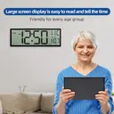 HATITANG PH-09 15" Digital Wall Clock Black image 5