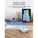 Eureka J12 Ultra Aspirateur robot avec fonction de lavage (Vidage automatique, Lavage et séchage), puissance d’aspiration de 5000 Pa, fonction de lavage rotative, double navigation LiDAR, évitement d’obstacles par IA 3D image 5