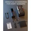 GOOLOO GT160 Tire Inflator Portable Air Compressor, 160PSI Portable Air Pump for Car Tires, 7500mAh Cordless Air Pump with Digital Pressure Suitable for Cars, Bikes, Balls, Motorcycles image 7