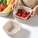 BJ Gray and White Drainage Basket Six-Piece Set image 7
