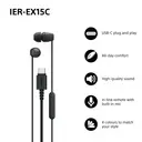 Sony IER-EX15C USB-C Wired Earbuds (Black) image 2