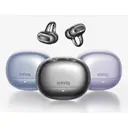 SANAG S-S8SUltra Écouteurs sans fil intelligents Bluetooth à conduction osseuse avec clip oreille et assistant IA - Violet image 1