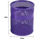 Senhoglb Lot de 2 organisateurs de bureau en maille - Violet image 5