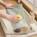 Sets de Sets de Table Vert Menthe Résistants à la Chaleur et Antidérapants pour Table à Manger, Lavables et Durables en PVC Tissé, Lot de 4 image 5