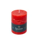 Spaas Pillar Candle Rustic Unscented Red D:8xH:11cm image 1