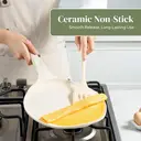 Redchef Starlight Series 26cm Pancake Crepe Pan, White Exterior & Interior image 1