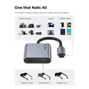 RayNeo USB-C to Glasses Charging Adapter, Charge and Play, Compatible with Switch 2, ROG Ally, PS4/5, Xbox, Mac Mini, Laptop, Support 100W PD Charging and 4K@60Hz Compatible image 1