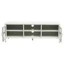Interiors by Premier TV Unit Acier Metal White L:150cm image 1