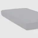 NightComfort Fitted Sheet Non Iron Polycotton Deep Fit 45cm Cool Grey Double image 1