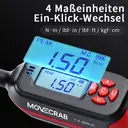 Movecrab Digitaler Drehmomentschlüssel 1.5-30 Nm Bereich mit doppeltwirkender Ratsche ±2 % Genauigkeit mit Vibrationsalarm und LED-Warnanzeige image 3