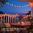 Vivreal Solar Bubble Ball String Lights – 11M (36 ft) 60 LEDs Warm White, Waterproof Outdoor Solar Fairy Lights for Garden, Patio & Holiday Decoration, New Year Sale , Top gift picks image 1