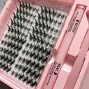 MeoMagic Kit d’extensions de cils Classic avec pinces à épiler et colle - 10 lignes - WM26 image 1