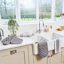 Dexam Tea Towel Love Colour Striped 100% Cotton Slate Grey 45x70cm image 4