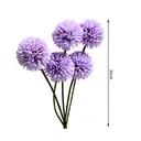 Wei's Moment Lot de 6 fleurs artificielles hortensias - Violet image 4