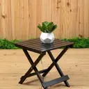 Interiors by Premier Side Table Beauport Wood Foldable Black image 1