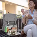 Women's Insulated Backpack Lunch Bag, Water Resistant Travel Laptop Daypack, Fits 15.6 Inch image 6