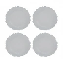 Maison by Premier Set of 4 33cm Dia White Reef Charger Plates image 4