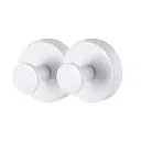 JORDAN&JUDY 2-Pack White Suction Cup Hooks, Minimalist Style, Multi-Use image 0