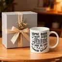 Alphynix 1pc 11oz White Mug with "SOME DAYS THE BEST THING ABOUT MY JOB IS THAT THE CHAIR SPINS" Office Humor Quote, Relatable Desk Gift for Christmas or Thanksgiving image 4