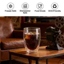 Ju7cer Glass Cup Tea Glasses Drinking Glasses Coffee Glass 350ml 1pc image 4