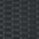 Outsunny Banc de jardin 2 places style cosy chic résine tressée 4 fils imitation rotin noir image 7