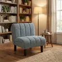 Accent Chair Lily Panelling Grey image 0
