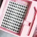 MeoMagic - Kit de faux-cils prédécollés avec pinces à épiler, 10 lignes - F21 image 1