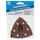 Silverline Hook & Loop Triangle Sheets 90mm 10pk 120 Grit image 2