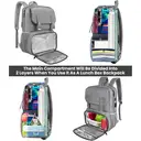 Women's Insulated Backpack Lunch Bag, Water Resistant Travel Laptop Daypack, Fits 15.6 Inch image 2