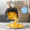 Midea Friteuse sans huile 2 L, 1150 W, panier antiadhésif, compatible lave-vaisselle, design compact, MAF20P0BPK image 3
