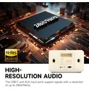 Edifier D32 Enceinte de bureau sans fil, audio Hi-Res, LDAC, ALAC, 60 W (RMS), architecture acoustique 2,1, autonomie 11 h, contrôle via application, Bluetooth 5.3, AirPlay 2, entrées USB-C et AUX image 2