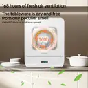 GORGENOX Countertop Household Dishwasher, 3-Set Capacity, Baby & Mom-Friendly, 4-in-1 (Washing, Disinfecting, Drying & Storage), Compact Water Softening System, Hot Air Drying, UV Sterilization, Model: DW5-D40A image 3