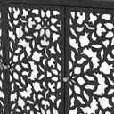 Galano Norwich 2 Door Sideboard – Modern Laser Cut Design with Acrylic Mirror – Storage Cabinet for Living Room, Bedroom, or Kitchen – Rustic Black Oak image 6