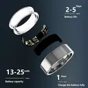 FitAlly Smart Ring Fitness Tracker, Titanium Health Monitoring Ring with Heart Rate, Blood Oxygen, Sleep Tracker & HRV, Activity & Calorie Tracking, Bluetooth 5.1 Smart Ring for iOS & Android, Silver Size 9 image 2