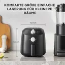 Midea Airfryer, Heißluftfritteuse 2L Kompakt, 1150W Leistung, Ölfreie gesunde Fritteuse, Einfach zu reinigen, spülmaschinenfester Antihaftkorb, Platzsparendes Design für kleine Küchen, Modell MAF20P0BPK image 5