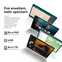 TECLAST P33 Tablet 10,1 Zoll, Android 15, 9GB (3GB+6GB Virtuell) RAM + 64GB ROM, WLAN, 6000mAh Akku, Tastaturhüllen-Set mit Bluetooth-Tastatur, Maus & Eingabestift image 7