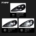 TYPY Phares de voiture pour Porsche Panamera 970 970.1, phares 2010-2013, projecteur LED, phare de jour, éclairage de croisement, éclairage de conduite diurne, automobile image 1