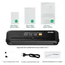 ATSHARK Machine Sous Vide 5 en 1 – Écran Tactile Haute Pression, Rapide et Pratique, 50 Sacs Sous Vide Inclus, Idéale pour la Conservation des Aliments à la Maison, Noir, VS6621 image 8