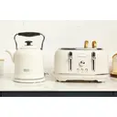 Haden Highclere Retro 4 Slice Toaster, Cord Storage, Coated Stainless Steel, Cream - 197252 image 2