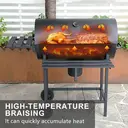 Huacan Folding board outdoor barbecue grill, courtyard grill, large portable barbecue grill, outdoor grill, American style home barbecue grill, 1 piece image 2