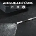 Teslong TD500 3.9mm Two-Way Articulating Inspection Camera with Light, 5-inch IPS Endoscope Inspection Camera with Articulated Probe, Borescope Cam with Lights, 3000mAh Battery, 32G TF Card (5FT/1.5M) image 3