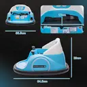 AIYAPLAY Kids Bumper Car 12V Waltz Car Ride on Toy 360° Rotation with Remote Control, Dual Joystick, Music, USB, LED Lights, image 8