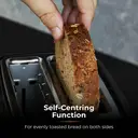 Tower T20083BLK Saturn 2-Slice Toaster with 7 Browning Levels, Defrost/Reheat/Cancel, Black image 5