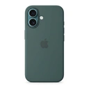 Apple coque en silicone MagSafe pour iPhone 16, vert d'eau image 0
