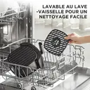 Midea Friteuse sans huile 2 L, 1150 W, panier antiadhésif, compatible lave-vaisselle, design compact, MAF20P0BPK image 4