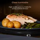 Tower Cavaletto Manual Microwave - Midnight Blue & Rose Gold, 20L, 800W, with 5 Power Levels & 35 Minute Timer, T24038MNB image 6